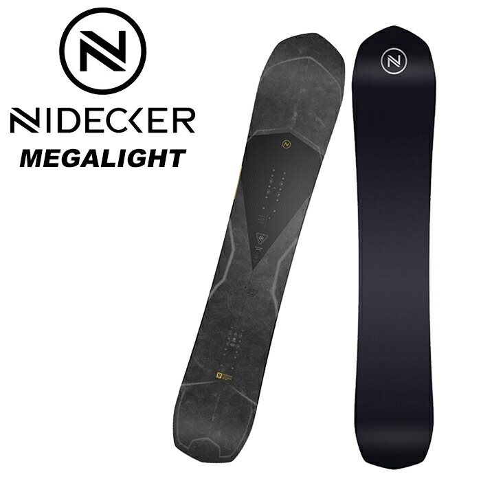 最安値 NIDECKER ナイデッカー スノーボード 板 MEGALIGHT 22-23