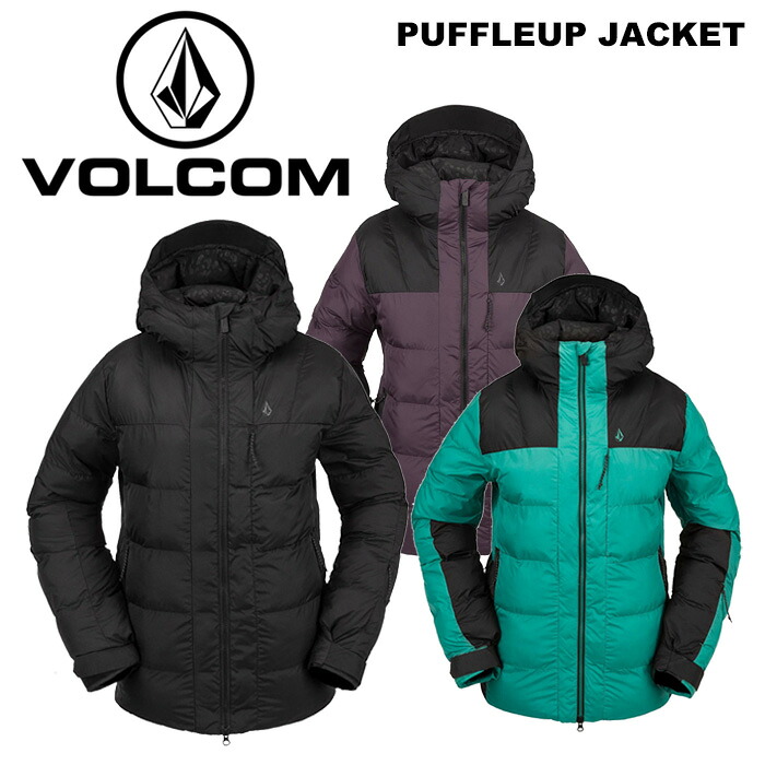 VOLCOM ボルコム お召しもの PUFFLEUP JACKET 23-24(2024)真似形 上衣 ウィンタースポーツ-ジャケット-レディースウェア