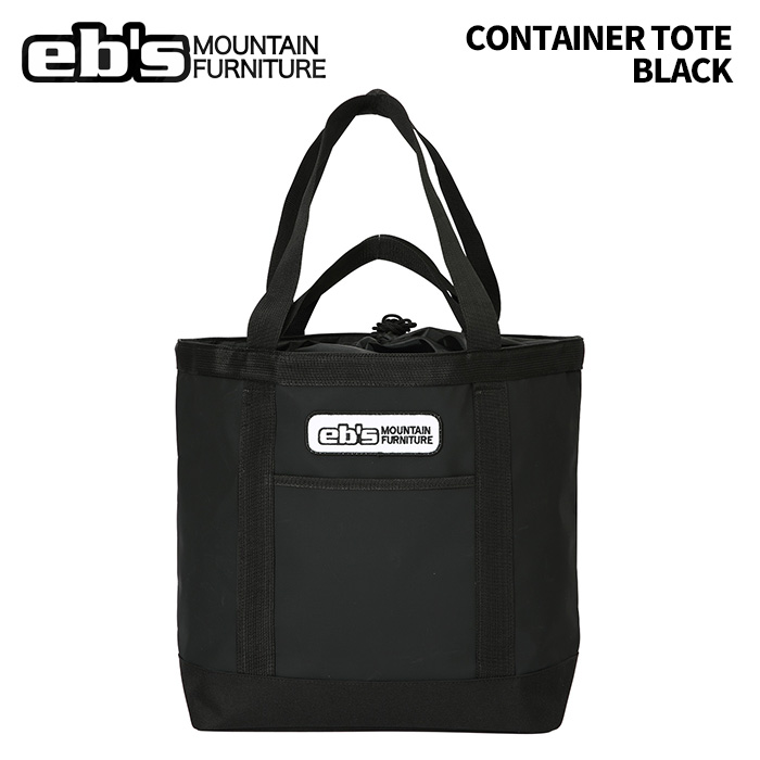 eb's エビス CONTAINER TOTE BLACK コンテナトート バッグ 25-26モデル