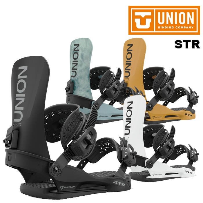 24-25 美品 UNION STR スノーボード バインディング ブラック L UNION ユニオン スノーボード バインディング ビンディング