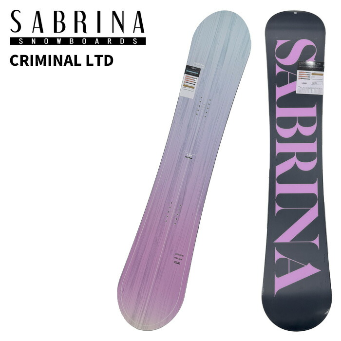 楽天市場】25-26 サブリナ SABRINA SNOWBOARD スノーボード CRIMINAL