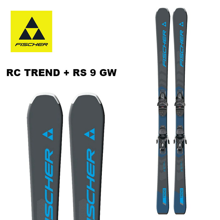 FISCHER フィッシャー スキーの板板 RC TREND + RS 9 GW SLR ビンディング書き割り 24-25 ひな形