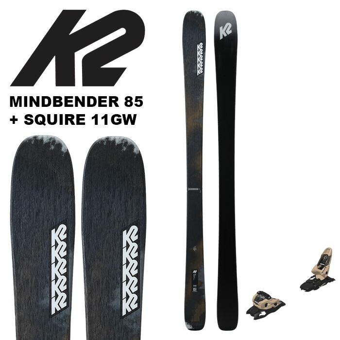 楽天市場】K2 ケーツー スキー板 MINDBENDER 85 + SQUIRE 11GW BLACK