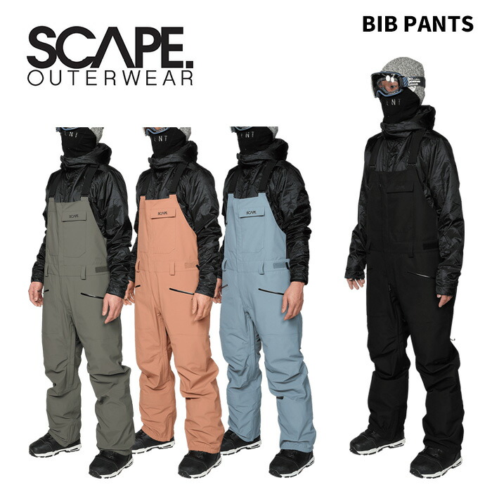 楽天市場】SCAPE エスケープ ウェア BIB PANTS 24-25(2025)モデル
