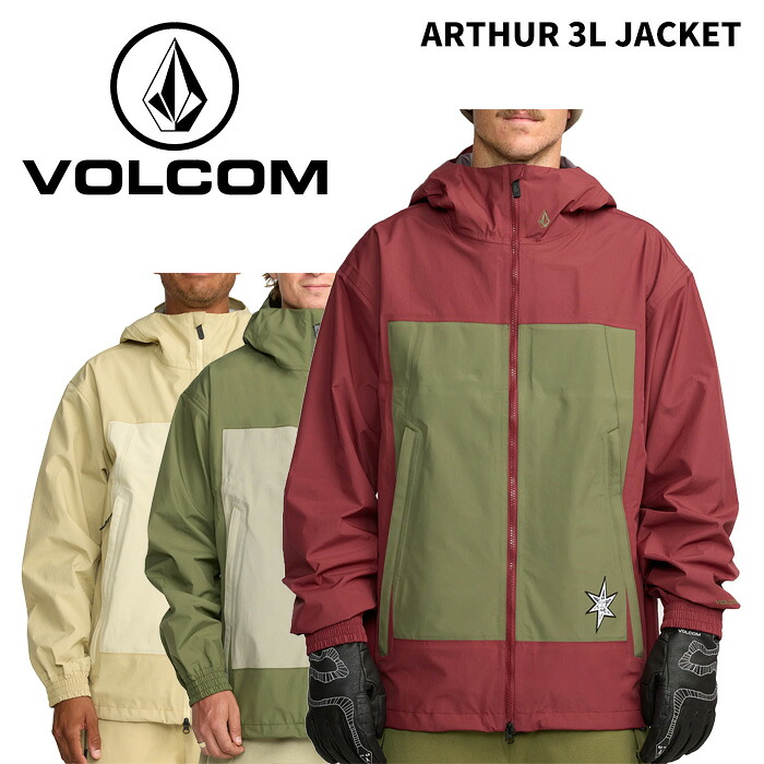 VOLCOM ボルコム ウェア ARTHUR 3L JACKET 25-26(2026)モデル ジャケット