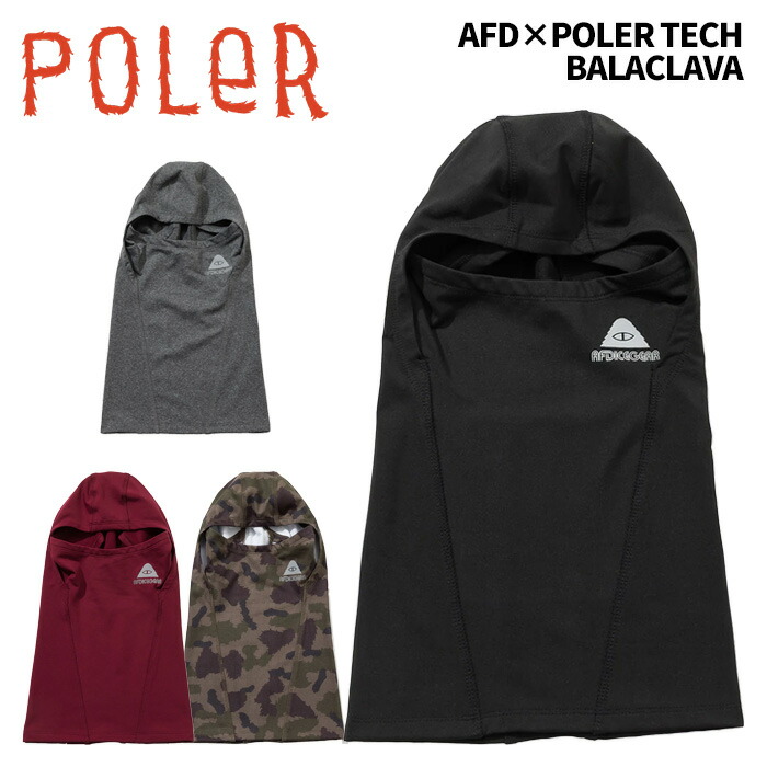 AFDICEGEAR x POLeR TECH BALACLAVA エーエフディ ポーラー 種類1：BLK