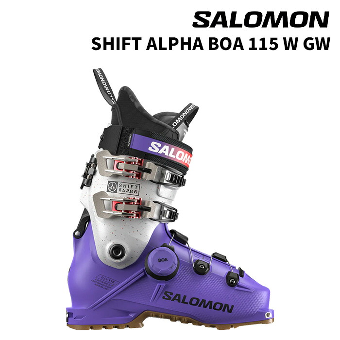 【L47656100】SALOMON サロモン スキーの板ブーツ SHIFT ALPHA BOA 115 W GW 25-26ひな型 レディース 御上さん用