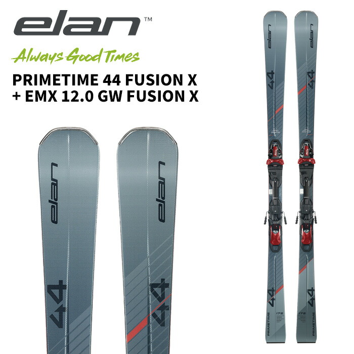 ELAN エラン スキーの板板 PRIMETIME 44 FUSION X + EMX 12.0 GW FUSION X ビンディング仕掛ける 25-26 模範例