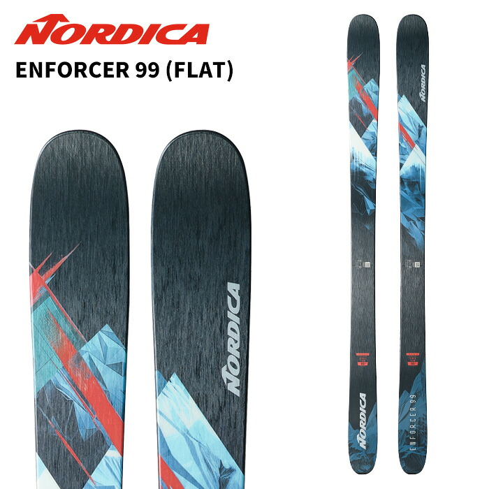NORDICA ノルディカ スキーの板板 ENFORCER 99 (FLAT) RED/BLUE/BLACK 板単品 25-26 模範例
