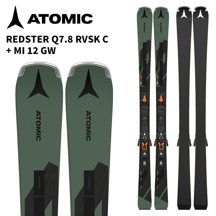 ATOMIC アトミック スキーの板板 REDSTER Q7.8 RVSK C + MI 12 GW ビンディング仕掛ける 25-26 模範例 スキー板-ウィンタースポーツ-スキー用品