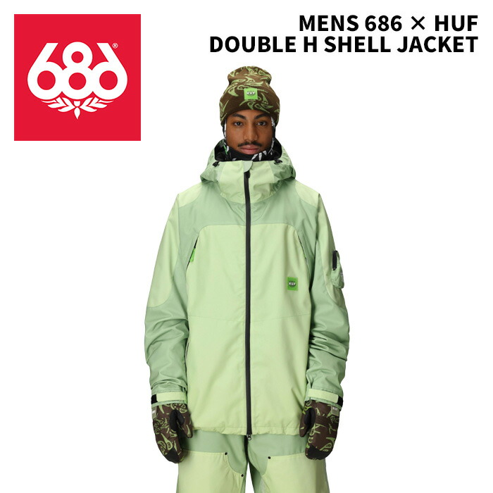 686 シックスエイトシックス ウェア MENS 686 × HUF DOUBLE H SHELL JACKET 25-26(2026)モデル ジャケット|F.JANCK 店