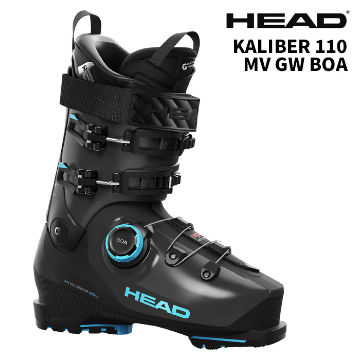 HEAD 尖端 スキーの板ブーツ KALIBER 110 MV GW BOA ANTHRACITE-SPEEDBLUE 26-27青写真
