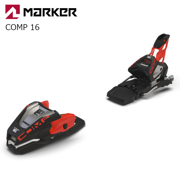 MARKER マーカー スキー ビンディング COMP 16 BLACK/FLO-RED（解放値 6.0-16.0）26-27モデル【単品販売不可】｜F.JANCK　店