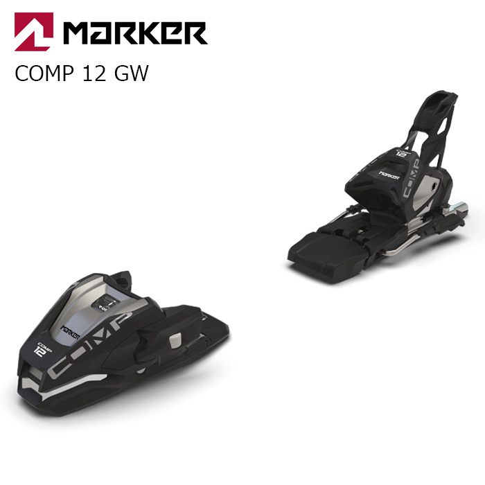 MARKER マーカー スキー ビンディング COMP 12 GW BLACK(解放値 4.0-12.0)26-27モデル【単品販売不可】|F.JANCK 店