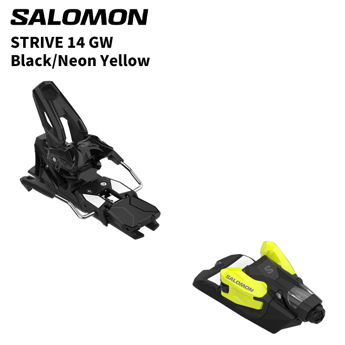 SALOMON サロモン ビンディング STRIVE 14 GW Black/Neon Yellow (解放値 5.0-14.0) 26-27モデル 【単品販売不可】|F.JANCK 店