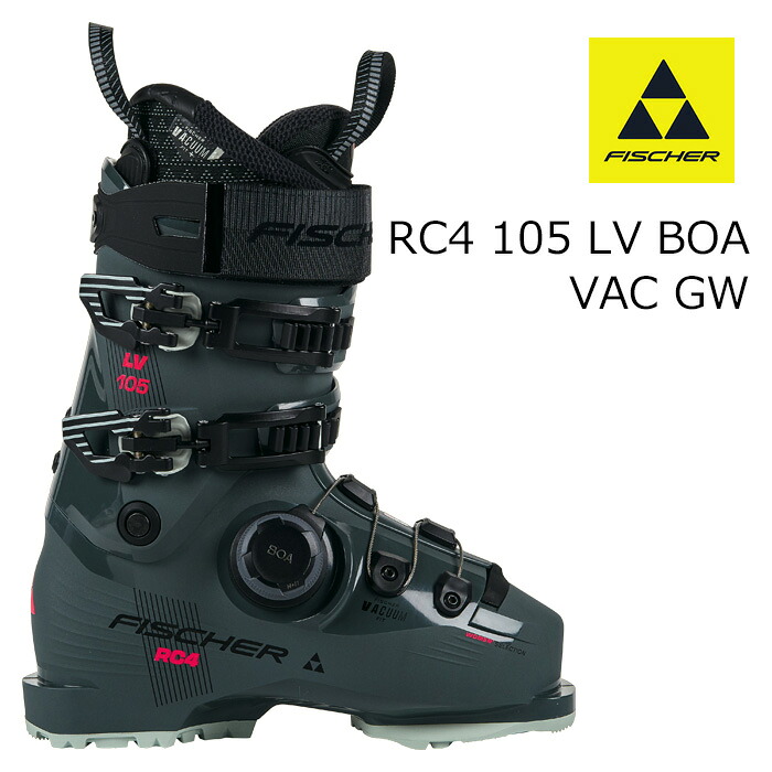 FISCHER フィッシャー スキーの板ブーツ RC4 105 LV BOA VAC GW RHINO GREY 26-27ひな型