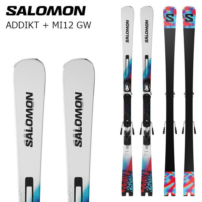 SALOMON サロモン スキーの板板 ADDIKT + MI12 GW ビンディング仕掛ける 26-27青写真