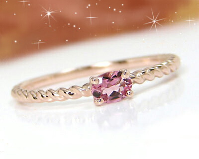 楽天市場】K18PG ハートシェイプ ピンクトルマリン リング【送料無料