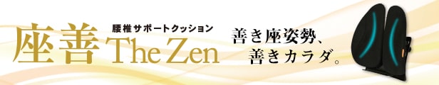 楽天市場】カラダファクトリーオリジナル 腰椎サポートクッション 「座善(The Zen)」｜在宅 テレワーク リモートワーク 家で仕事 猫背 姿勢全身  バランスサポート PC作業 簡単取り付け イス 調節 5段階 通気性 メッシュ 仕事 オフィス 大人 会社 : カラダマルシェ 楽天市場店