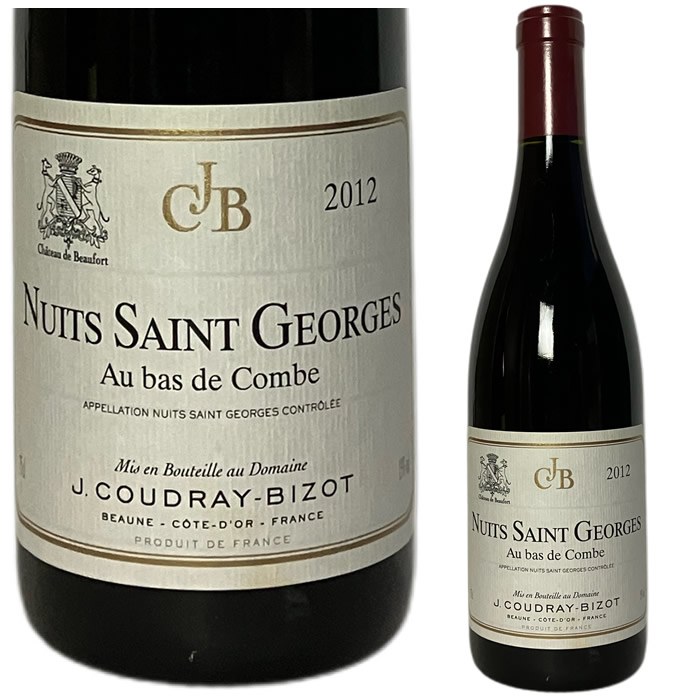 [2012] ニュイ・サン・ジョルジュ　オー・バ・デ・コンブ　 ジェイ・クドレィ・ビゾ[Nuits-Saint-Georges Au Bas de Combe Domaine J Coudray Bizot] （ フランス ブルゴーニュ ） ワイン 赤ワイン