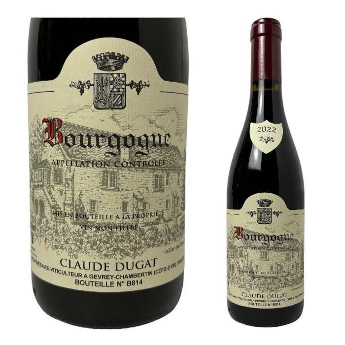 [2022] ブルゴーニュ　ルージュ　ドメーヌ・クロード・デュガ [Bourgogne Rouge Claude Dugat]