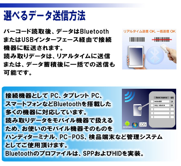 楽天市場 Opn 4000i オプトエレクトロニクス バーコードリーダー ワイヤレス Bluetooth対応 データコレクター 1次元コード対応 無線 バーコードリーダー ｐｃ ｐｏｓのエフケイシステム