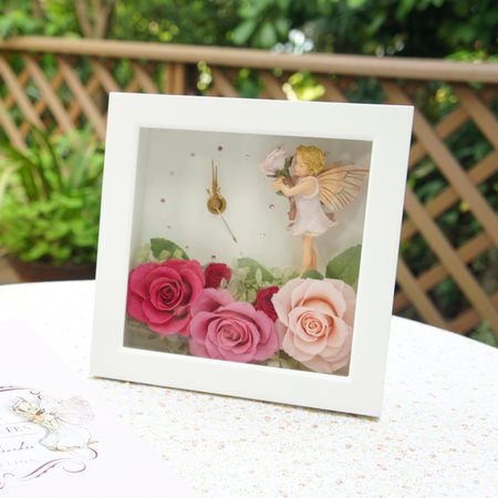 楽天市場 薔薇の妖精時計 フラワーフェアリーズ 花の妖精たち ローズフェアリー プリザーブドフラワー 薔薇の妖精 プリザーブドフラワーフルールサラ