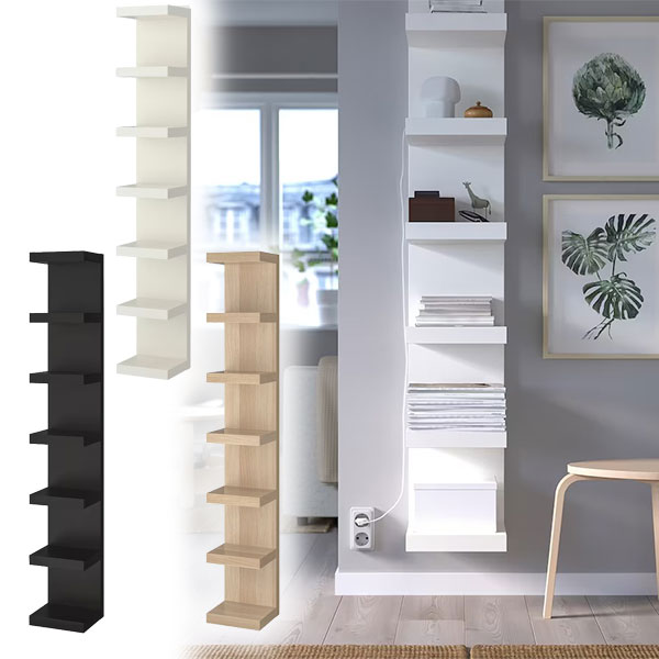 本棚 Ikea イケア Lack ラック 本棚 30 X 28 X 190 Cm チェスト おしゃれ 北欧 かわいい 白 ホワイト ブラウン オーク調 ブラック 黒 おすすめ シンプル 木製 収納付き ドロア ドレッサー 棚 収納棚 洋服棚 チェスト