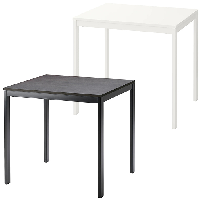 楽天市場 Ikea イケア Vangsta ヴァングスタ 伸長式テーブル ブラック ダークブラウン ホワイト 白 80 1 70 Cm デスク 北欧 北欧家具 ダイニングテーブル 調整可能 おしゃれ 伸長式ダイニングテーブル 伸張式 暮らしのセレクトショップ Flaack