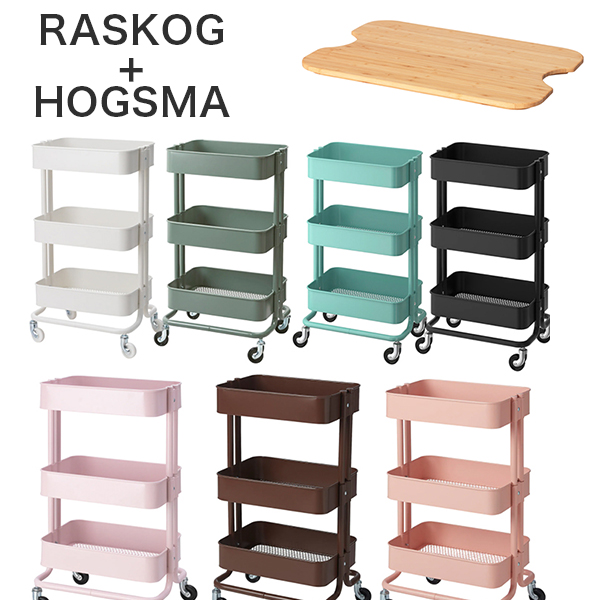 楽天最安値挑戦 Ikea イケア ワゴン シェルフ Raskog ロスコーグ ロースコグ キッチンワゴン バスワゴン 35x45x78 Cm ホワイト ブラック ピンク ターコイズ ワゴン 三段 ワゴン コンパクト 蓋付き ホーグスマ Hogsma Psicologosancora Es