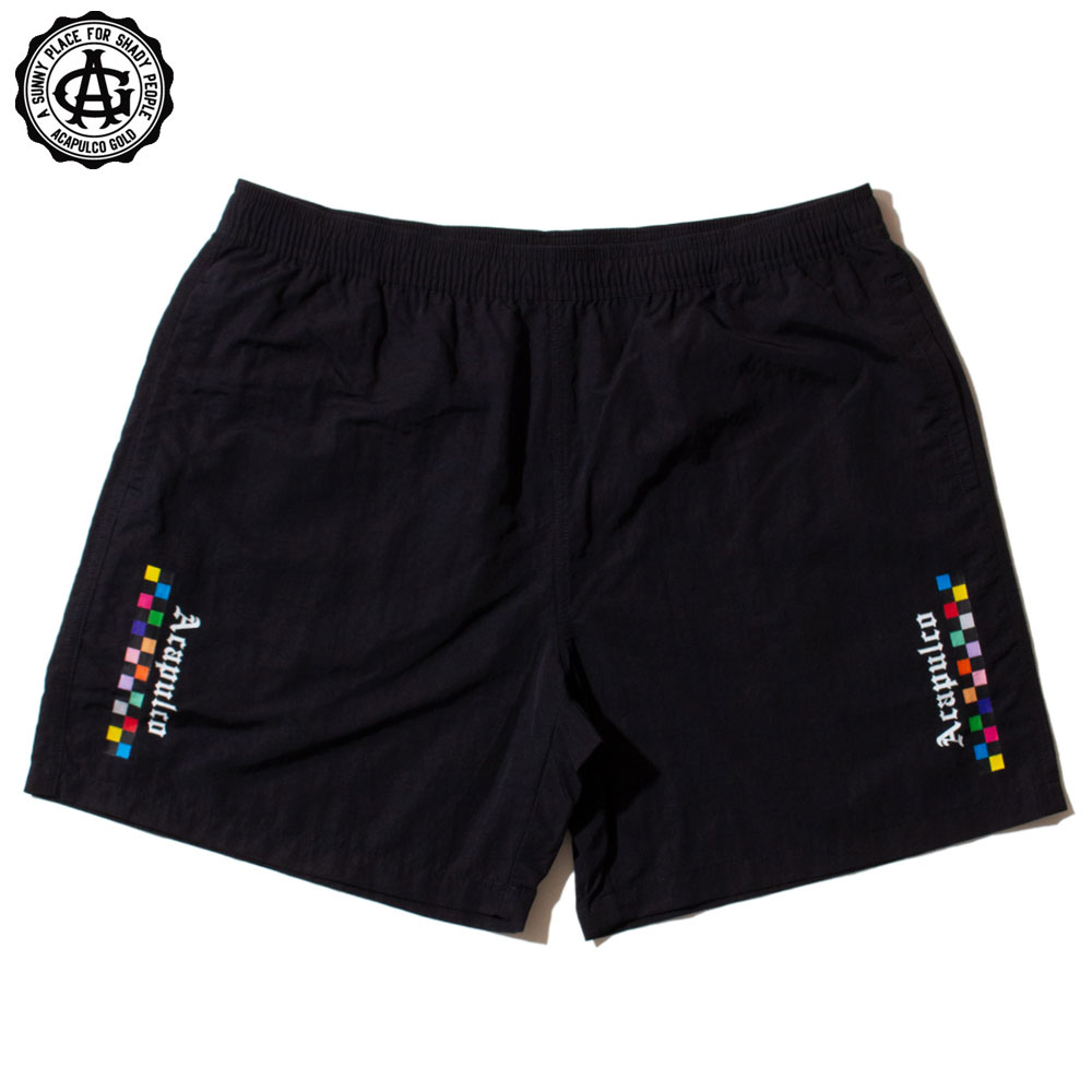 【Acapulco Gold/アカプルコゴールド】クイックドライ ハーフパンツ/RECYCLED LIGHT WEIGHT NYLON SHORTS AG SM25-16|リサイクルナイロン ショーツ ストリート スケーター メンズ レディース ファッション|FLAGSHIP