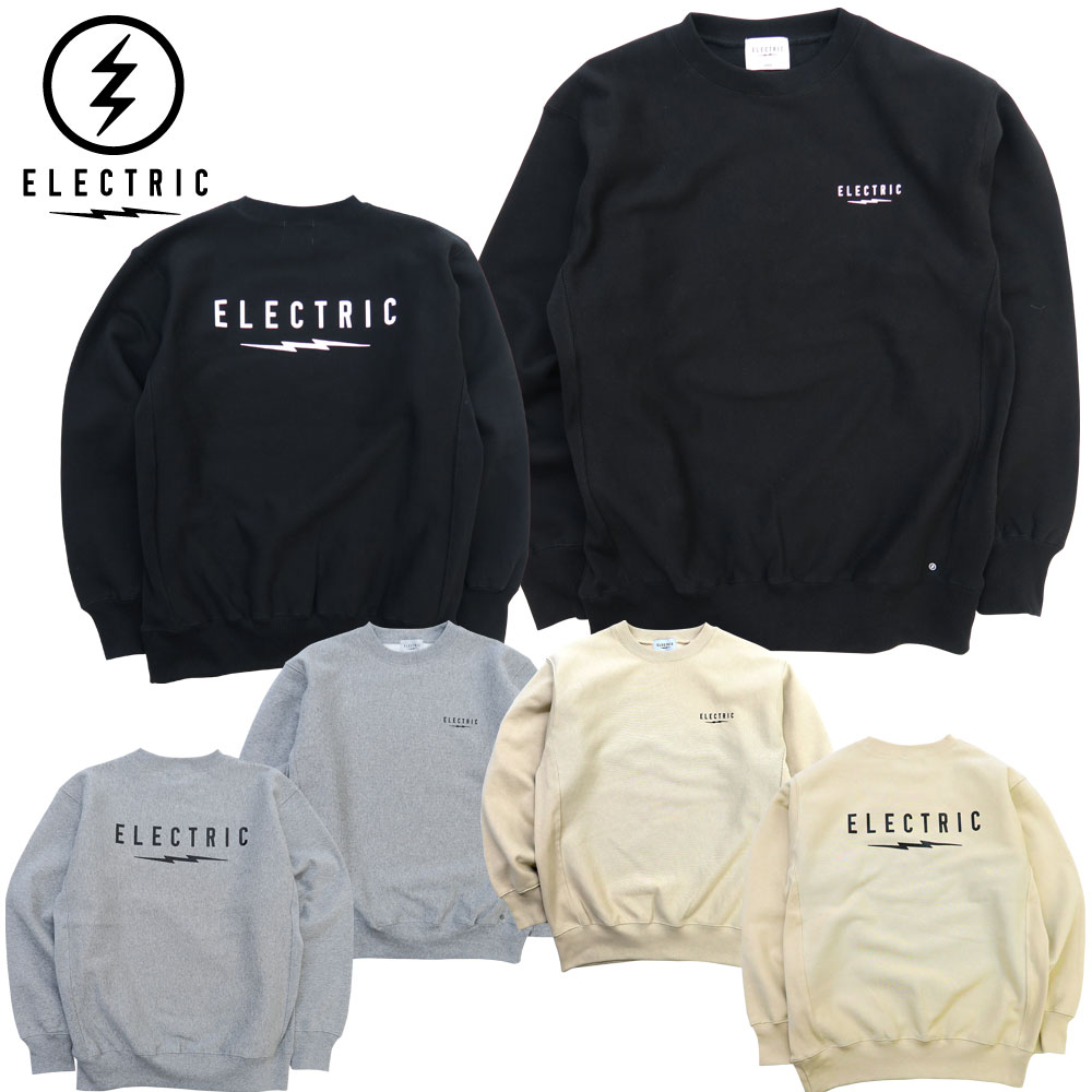 【ELECTRIC /エレクトリック】労働者の一団のど首 流汗 調教師/UNDER VOLT CREW E23U06｜労働者の一団 流汗 ヘビーウェイト 表どおり スケーター メンズ レディース 流行り物 スウェット・トレーナー-メンズファッション
