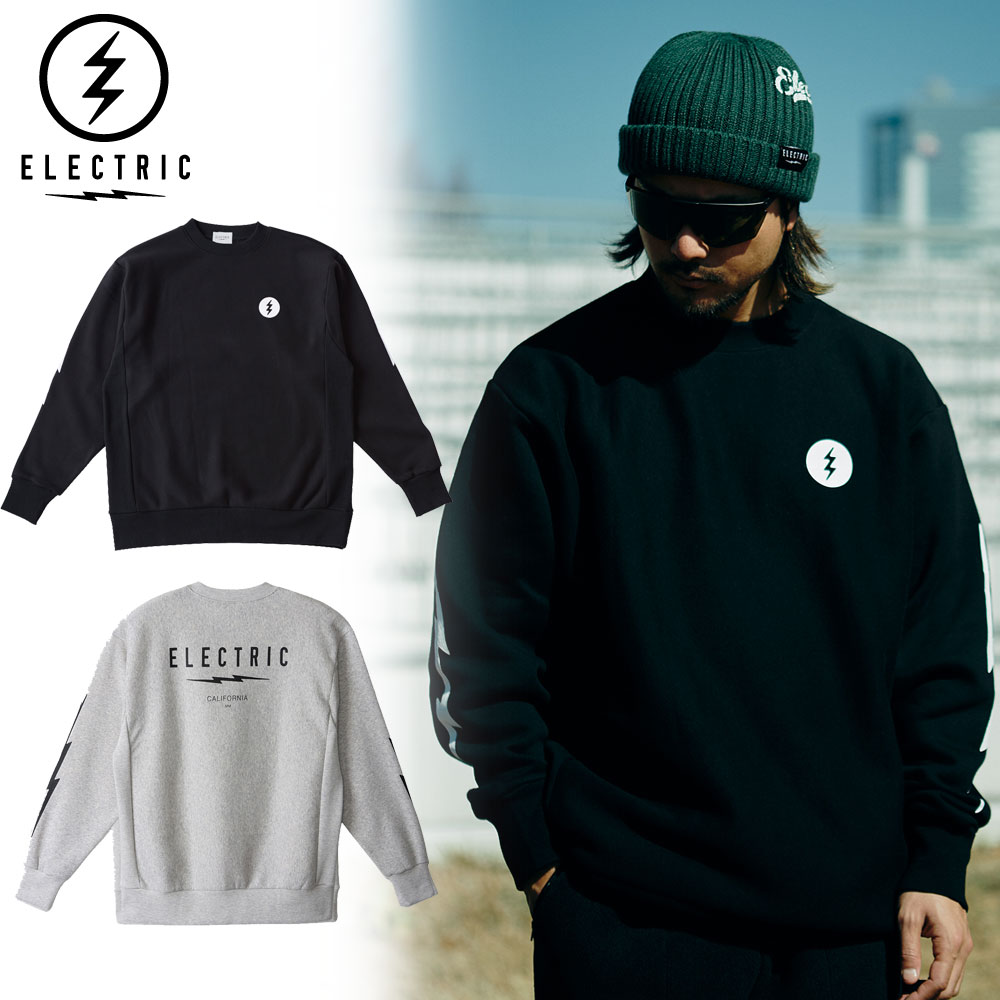 【ELECTRIC /エレクトリック】クルースウェット/ICON LOGO CREW E24FU07｜クルーネック トレーナー ストリート メンズ レディース ファッション 8,580円