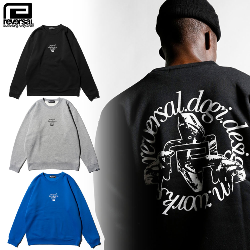 【reversal/リバー類人猿】労働者の一団のど首 流汗/CIRCLE LOGO FLEECE CREW NECK rv23aw209｜労働者の一団 流汗 調教師 表どおり スケーター メンズ レディース 流行り物 格闘技 スウェット・トレーナー-トップス