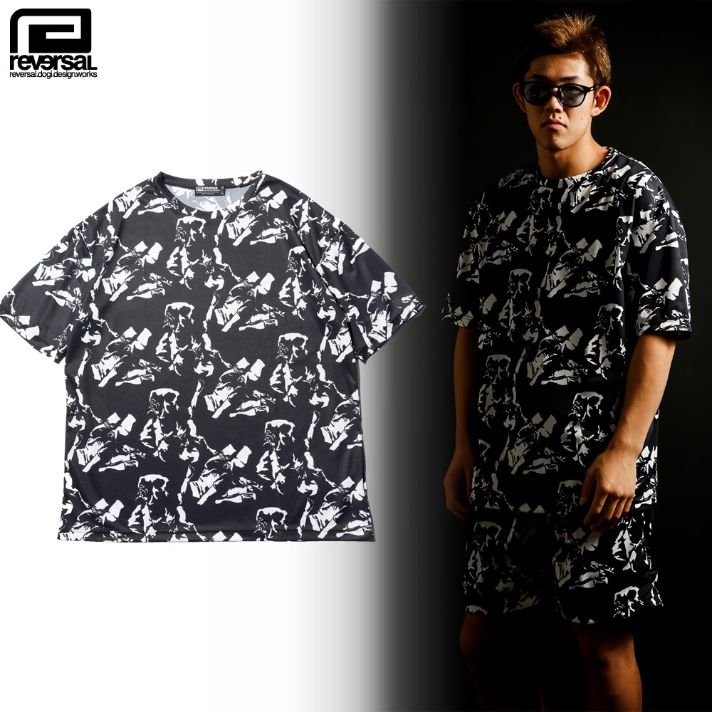 【reversal/リバーサル】ドライ Tシャツ 半袖 ビッグシルエット オーバーサイズ/MANDARA OVER SIZE DRY TEE rv24ss066|ストリート スケーター スポーツ アクティブ 格闘技|FLAGSHIP