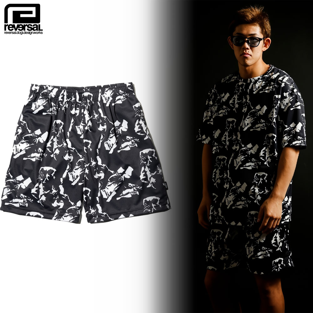 【reversal/リバーサル】ジャージショーツ ハーフパンツ/MANDARA EASY JERSEY SHORTS rv24ss505b｜セットアップ イージーショーツ スポーツ アクティブ トレーニング ジム フィットネス 格闘技