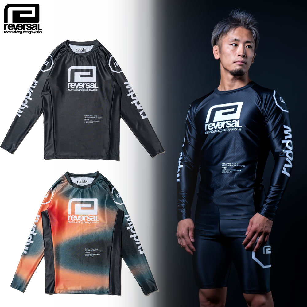 【reversal/リバーサル】ラッシュガード 長袖/THERMOGRAPHY LONG RASH GUARD /rv24aw601｜吸汗速乾性 スポーツ トレーニング 格闘技 ジム フィットネス アクティブ マリンスポーツ