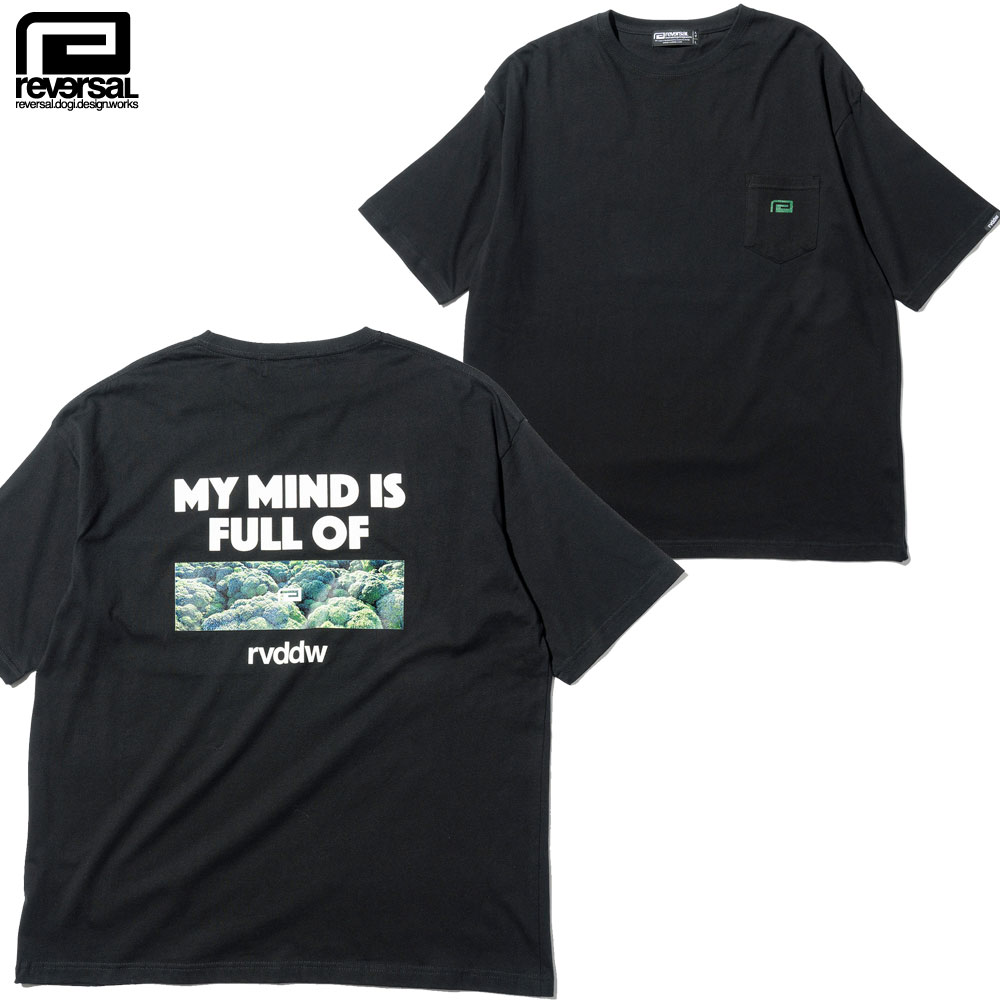 【reversal/リバーサル】 半袖Tシャツ コットン/MY MIND IS FULL OF COTTON TEE rv25ss008E|ストリート スケーター スポーツ アクティブ 格闘技