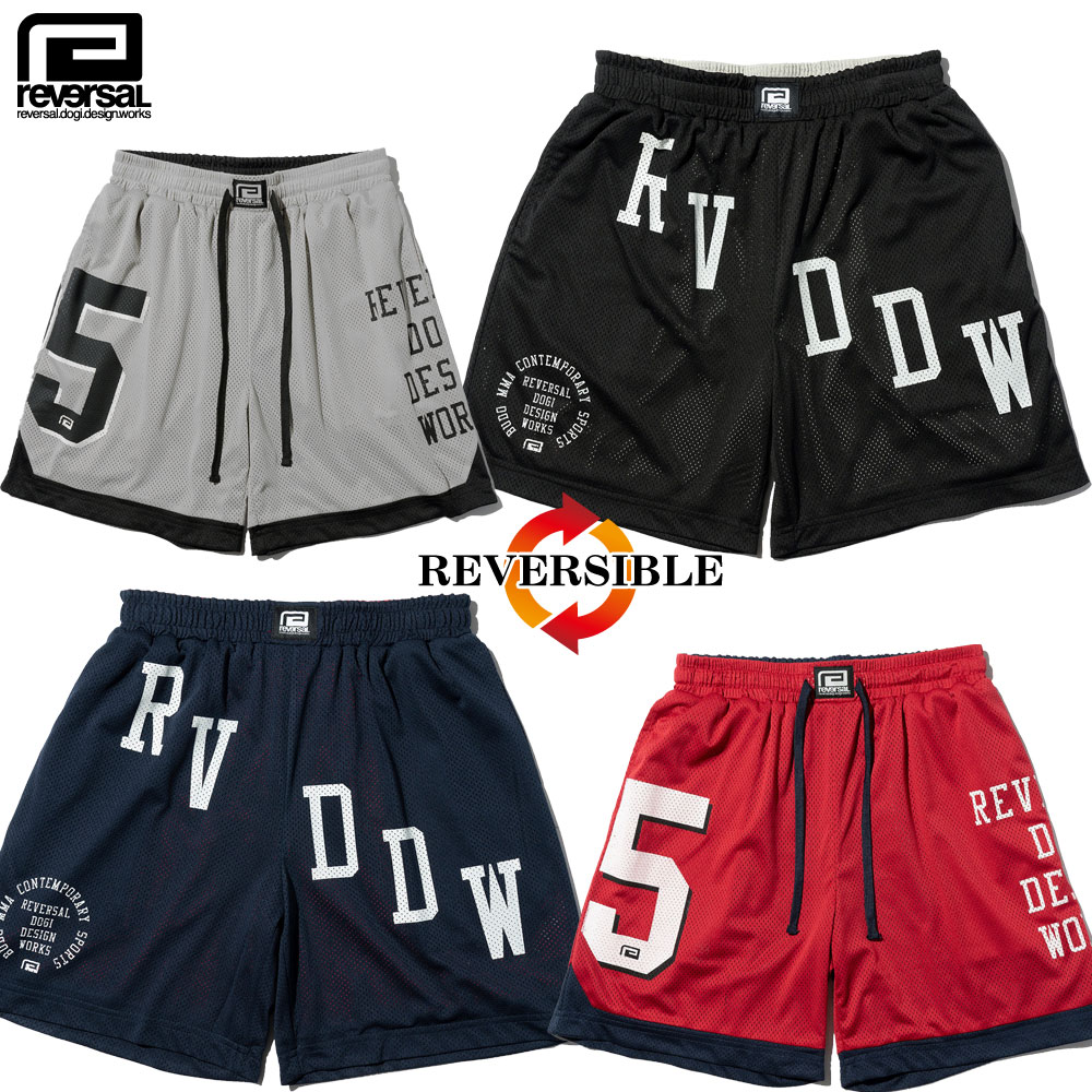 【reversal/リバーサル】 ハーフパンツ リバーシブル/REVERSIBLE MESH GAME SHORTS rv25ss502|メッシュショーツ ストリート スケーター スポーツ アクティブ セットアップ メンズ レディース ファッション 格闘技|FLAGSHIP