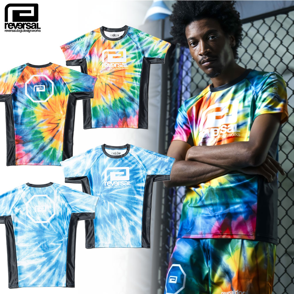 【reversal/リバーサル】 ロング ラッシュガード 長袖 /TIE DYE SHORT RASH GUARD rv25ss604｜スポーツ アクティブ メンズ レディース ファッション 格闘技