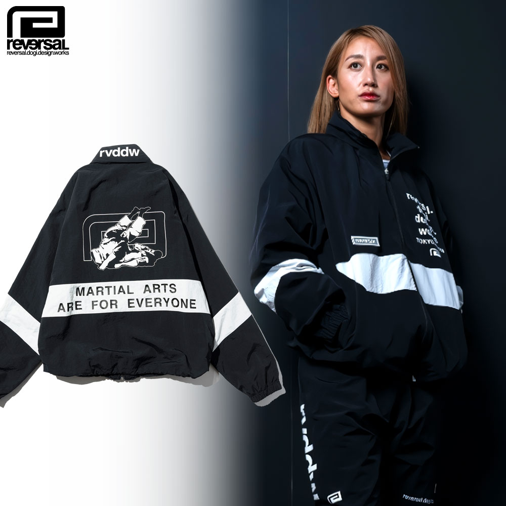 【reversal/リバーサル】ジャケット リップストップ ワイドシルエット/MARTIAL ARTS RIP STOP ZIP UP JACKET rv25ss301｜セットアップ スポーティ ストリート スケーター メンズ レディース ファッション