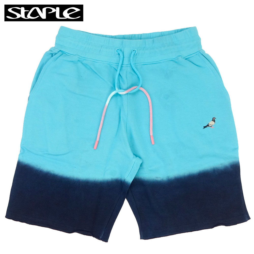 【STAPLE/ステイプル】タイダイ スウェット ハーフパンツ/DYED PANEL SWEAT SHORT/スウェット ショートパンツ パイル地 グラデーション ストリート スケーター メンズ レディース ファッション