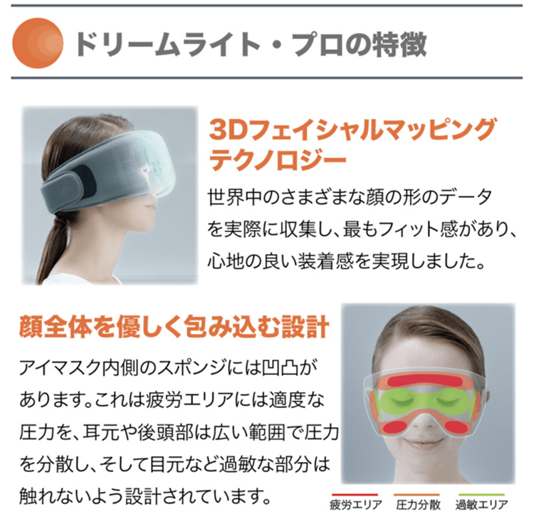 楽天市場 特典付 正規販売店 光 音 遠赤外線 眼の疲労をトータルケア ウェアラブルデバイス スマート アイマスク ドリームライトプロ Dreamlight Pro Wrj 送料無料 海外 ポイント10倍 お取寄せ 11 12 インテリア雑貨 フラネ Flaner