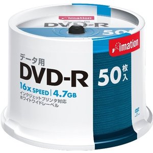 Imation データ用DVD-R 4.7GB 1-16倍速 スピンドルケース 50枚|フラッシュストア