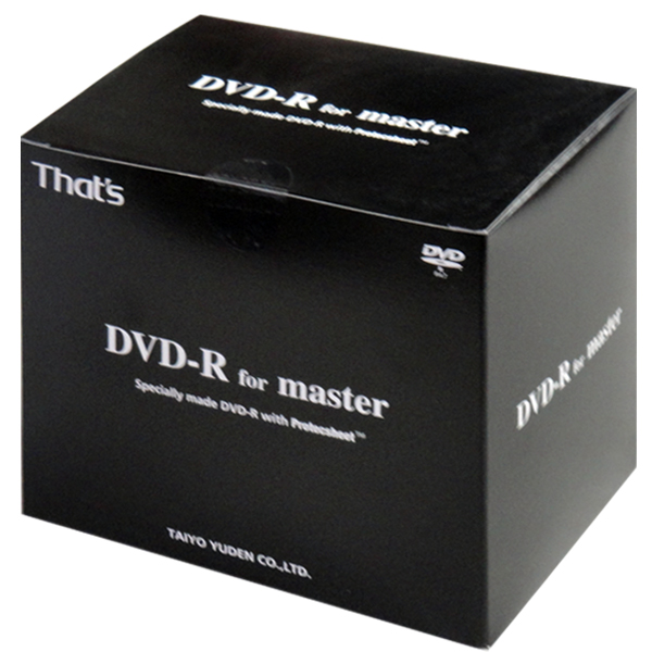 【楽天市場】DVD-R for master 日本製 太陽誘電 That’s DVD-R 10枚 DVD-R データ用 白色無地・セラミック