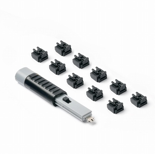 HIDISC SmartKeeper(スマートキーパー) ESSENTIALシリーズ LANポート (RJ45 ポート)ロック 10個 プラス ロック解除キー(Lock Key Basic) セット ブラック HDNL03PKBK
