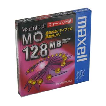 マクセル 3.5インチ MOディスク 128MB 1枚 Machintoshフォーマット済み MA-M128 MAC B1P