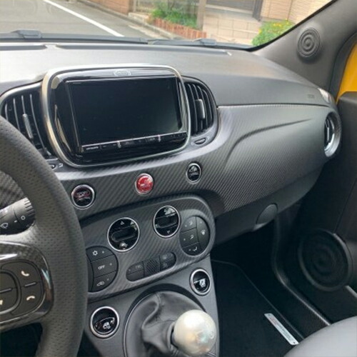 楽天市場】THREE HUNDRED ABARTH 595 カーボンインテリアパネル 右