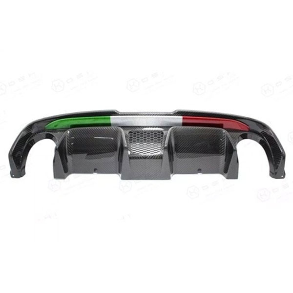 KOSHI ABARTH500/ 595/695(シリーズ3まで)カーボンリアディフューザー(イタリア) パーツ エクステリア 外装 アバルト 500-02.595IT