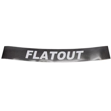 【数量限定】FLATOUT メッシュウィンドウステッカー（ブラック×ホワイトロゴ）フラットアウト ステッカー